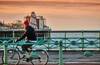 Brighton Pier - bike rider Thumbnail