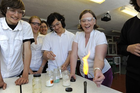 secondary chemistry classroom