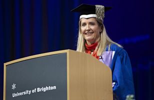 Donna Whitehead at graduation